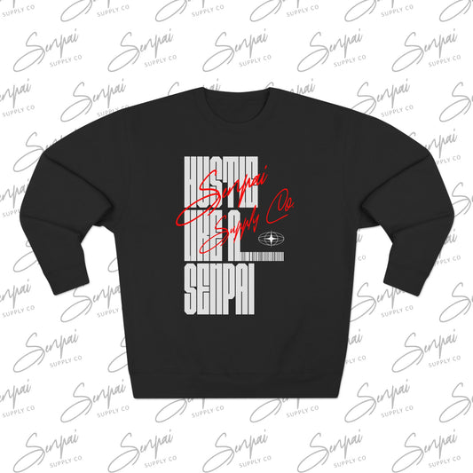 Hustle Like a Senpai Unisex Crewneck Sweatshirt