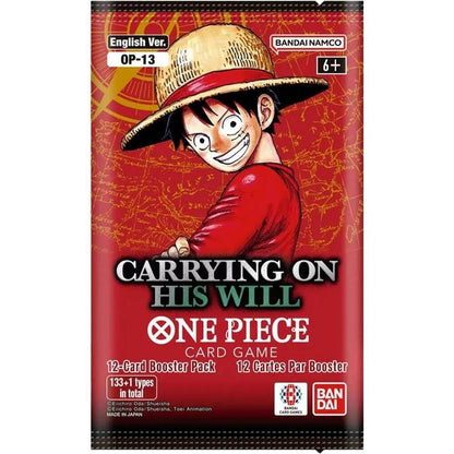 ONE PIECE Card Game — Carrying On His Will (OP-13)  Booster Pack (ENG)