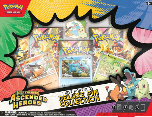Pokémon: Ascended Heroes First Partners Deluxe Pin Collection