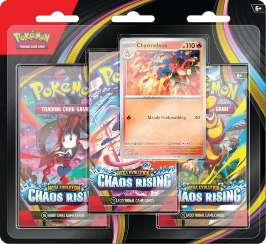 Pokémon TCG: Mega Evolution—Chaos Rising 3-Pack Blister